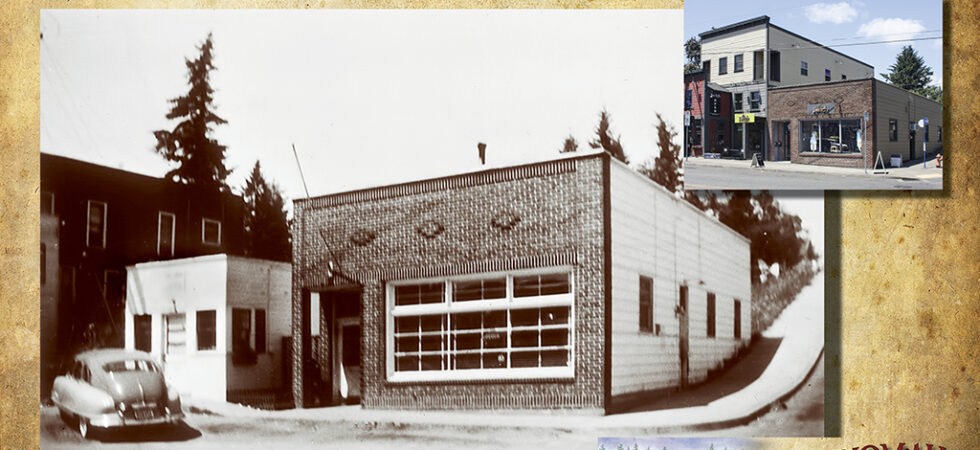 Then and now, library and liquor store now consignment store